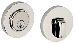 stainless Baldwin deadbolt