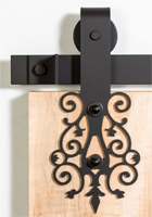 ornate barn door hardware