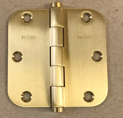 satin brass hinge