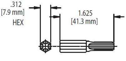 JAMB JACK SCREW BIT