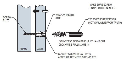 jamb jack screw operation